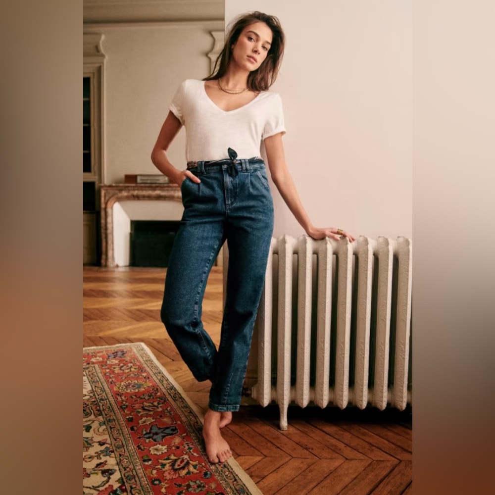 Sezane Manu Jeans Blue Wash
